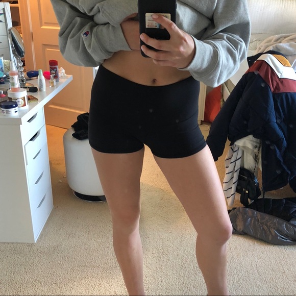 high rise spandex shorts